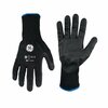 Ge Foam Nitrile Black Dipped Gloves, 13GA, 1 Pair, M GG226MC